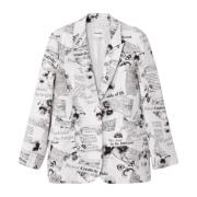 Desigual Elegant Blazer Höst/Vinter Kollektion White, Dam