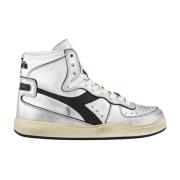 Diadora Silver Metallic Basket Sneakers Gray, Dam