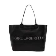 Karl Lagerfeld Elegant Svart Toteväska Black, Dam