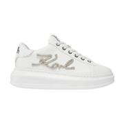 Karl Lagerfeld Vita Sneakers Kapri Mono Stil White, Dam