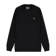 Lyle & Scott Ficka Sweat Crew Midlayer Black, Herr