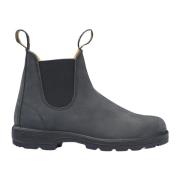 Blundstone Rustic Black Läderstövlar Black, Herr