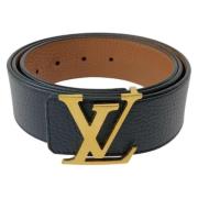 Louis Vuitton Vintage Pre-owned Laeder skrp Black, Dam