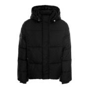 Daily Paper Monogram Puffer Jacket Black, Herr