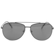 Prada Vintage Pre-owned Metall solglasgon Black, Herr