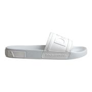 Dolce & Gabbana Vita Gummislides Sandaler Strand Skor White, Herr