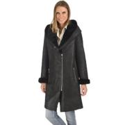 Levinsky Svart Shearling Jacka Black, Dam