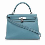 Hermès Vintage Pre-owned Laeder handvskor Blue, Dam