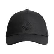 Moncler Klassisk Baseballkeps för Sportig Stil Black, Dam