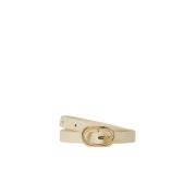 Anine Bing Signature Link Bälte Beige, Dam