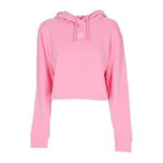 Adidas Glow Pink Crop Hoodie Essentials Pink, Dam