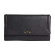 Calvin Klein Hög Trifold LG Plånböcker Black, Dam