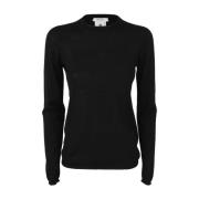 Max Mara Svart Pesco Crew Neck Sweater Black, Dam