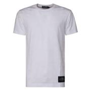 Dolce & Gabbana Italiensk Bomull T-shirt Rund Krage Vit White, Herr