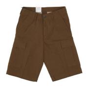 Carhartt Wip Cargo Shorts Regular Fit Rip-stop Bomull Brown, Herr