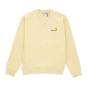 Carhartt Wip Amerikansk Script Sweatshirt Beige, Herr