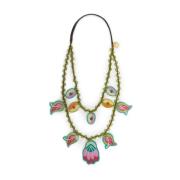 Maliparmi Harlequin Mix Halsband Green, Dam