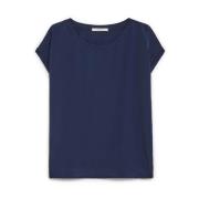 Maliparmi Flytande Crepe Boxy Skjorta Blue, Dam