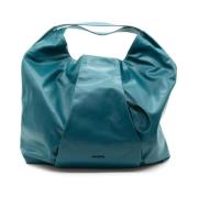 Vic Matié Maxi Shopper med Veck i Petrol Green, Dam