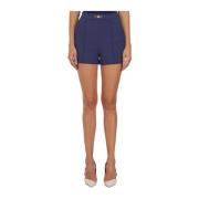 Elisabetta Franchi Stiliga Klämma Shorts Blue, Dam