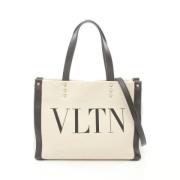 Valentino Vintage Pre-owned Laeder handvskor Beige, Dam