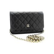 Chanel Vintage Pre-owned Laeder chanel-vskor Black, Dam