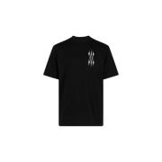 Amiri Argyle Logo Print Svart Tee Black, Herr