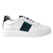 National Standard Handgjorda Etiska Sneakers Vit Grön Multicolor, Dam