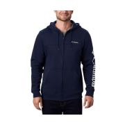 Columbia Logo Fleece Navy Sweatshirt Blue, Herr