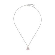 Vivienne Westwood Kristallkedja med Orb Charm Gray, Unisex