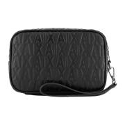 Armani Exchange Mäns Beauty Case med Logo Black, Herr