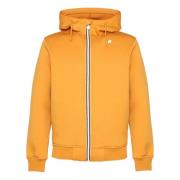 K-Way Gul Huva med Dragkedja Sweatshirt Jacka Yellow, Herr