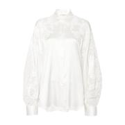 Ermanno Scervino Casual Skjorta med Unik Design White, Dam