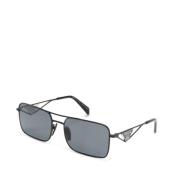 Prada PR A52S 1Ab5Z1 Sunglasses Black, Dam