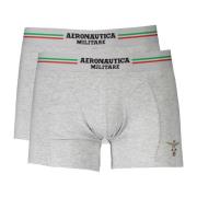 Aeronautica Militare Herr Grå Boxer Briefs Set Gray, Herr