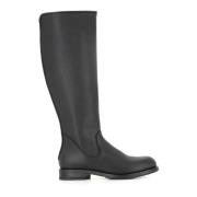 Pantanetti Svarta Läder Dragkedjeboots Black, Dam