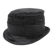 Fendi Vintage Pre-owned Nylon hattar-och-kepsar Black, Herr