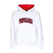 Propaganda College Hoodie Långärmad Vit White, Herr