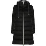 Herno Svart Nylon Ull Pufferjacka Black, Dam