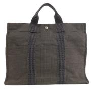 Hermès Vintage Pre-owned Canvas totevskor Gray, Dam