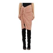 Rick Owens Denimkjol Edfu Modell Pink, Dam