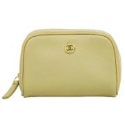 Chanel Vintage Pre-owned Laeder plnbcker Beige, Dam