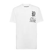 Philipp Plein Stilren T-shirt med Unik Design White, Herr