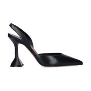 Amina Muaddi Svarta Slingback Pumps Black, Dam