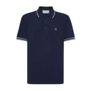 Philipp Plein Klassisk Polo Shirt i Svart Blue, Herr