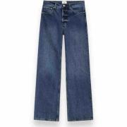 Anine Bing Blekta Blå Mid-Rise Jeans Blue, Dam