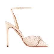 Aquazzura Stiliga Sommar Sandaler Beige, Dam