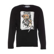 Moschino Essential Logo Jumper Black, Herr