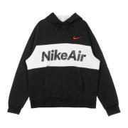 Nike Air Pullover Hoodie Svart/Vit/Röd Black, Herr