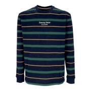 Tommy Hilfiger Randig långärmad T-tröja Marinblå Multicolor, Herr